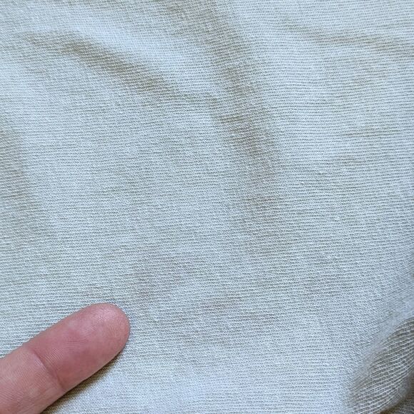 Chemistry‎ Le Soleil Long Sleeve green Cotton Tee women's sz M - Picture 7 of 9